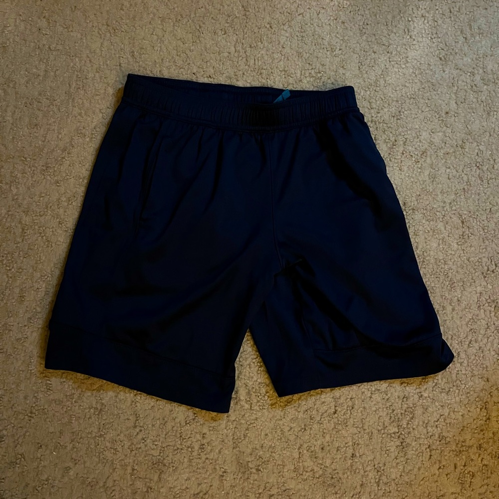 Dark blue athletic shorts